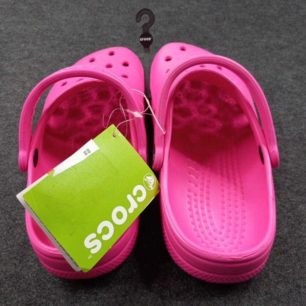 Crocs Pink Clogs Womens 9 Mens 7 Classic Comfort Work Professional Footwear NWT - Picture 3 of 10